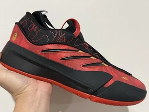 BAPE x Adidas Dame 9 Black Red MENS US 10.5 - Brand New with Box - Picture 1 of 7