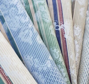 (6)pcs Upholstery Thick Fabric Samples "Dension" 6 Shades Regency Rococo Style - Picture 1 of 17