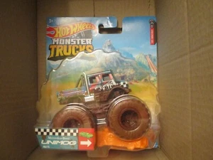 HOT WHEELS MONSTER TRUCKS ESCALA 1/64 48/75 UNIMOG NUEVO EN TARJETA - Imagen 1 de 2