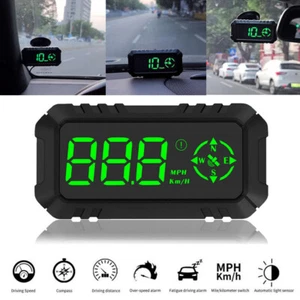 Universal GPS Car Truck Digital HUD Head UP Display Alarm MPH Seiko Engraving G7 - Foto 1 di 12