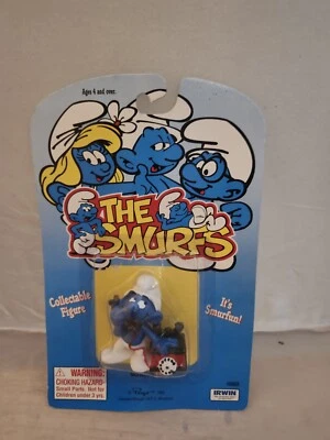 Figura Los Pitufos 1995 Nueva en Tarjeta Juguete PVC De Colección - Minifigura Peyo Schleich Con Teléfono Foto 1 de 3