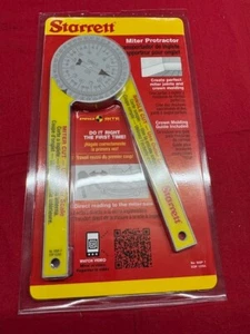Starrett 505P-7 Dial Reading Miter Protractor, 7" Plastic IN STOCK - Picture 1 of 6