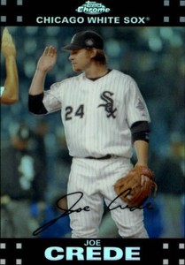 2007 Topps Chrome Refractors Chicago White Sox Baseball Card #47 Joe Crede