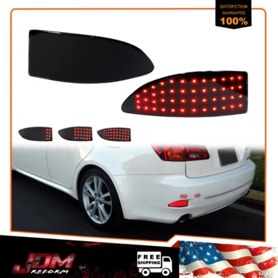 Parachoques trasero LED para Lexus IS250 IS350 2006-2013 señal de freno trasero luz de humo 2x Foto 1 de 4