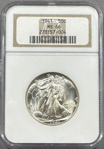 :1941-P 50C Walking Liberty Half Dollar Near Superb BU Spotless NGC MS66 FSTB R2 - Picture 1 of 3