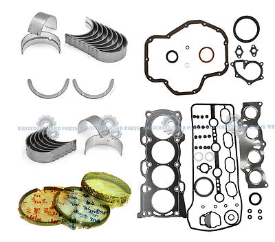 01-06 TOYOTA RAV4 HIGHLANDER 2AZFE 2.4L JUEGO COMPLETO ANILLOS VARILLA PRINCIPAL COJINETES MOTOR Foto 1 de 4