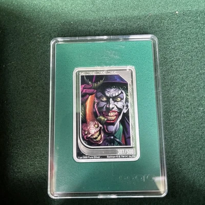 Moneda comercial Joker 2025 The Art of DC Comics como nueva AGORO CERTIFICADO DE AUTENTICIDAD #307/500 Foto 1 de 4
