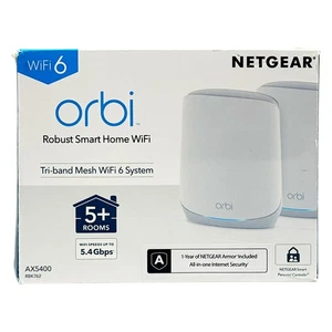 NETGEAR Orbi Tri-Band WiFi 6 Mesh Network System - RBK762S - FAST SHIP 'READ' - Picture 1 of 7