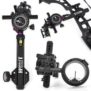 Compoundbogen 2 Pin Anblick 0,019" Micro Adjust Zeiger Adapter Zielfernrohr Jagd - Picture 1 of 20