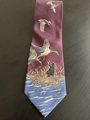 Ducks Unlimited Men’s Silk Tie - Image 1 of 3