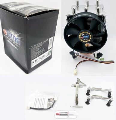 Titan Copper Heatpipe Intel LGA 775/1156/1366 CPU Cooler, 95mm Ball Bearing Fan - Image 1 of 4