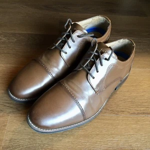 Nunn Bush Centro Flexx Cap Toe Oxford Men's 9.5M Cognac D951 - Picture 1 of 12