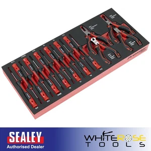 Sealey Premier Precision Screwdriver & Mini Pliers Set with Tool Tray 17pc - Picture 1 of 9