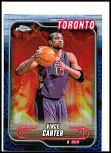 2024-25 Topps Chrome Blue Basketball Refractor #54 Vince Carter Toronto Raptors - Picture 1 of 2