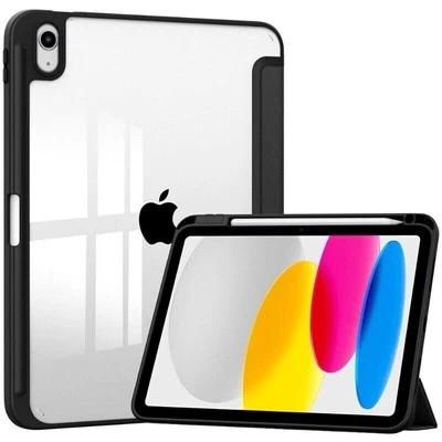 For iPad 7 8 9 10 11th Air Mini Pro 11 Shockproof Smart Case Cover Pencil Holder - Image 1 of 4
