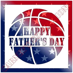 Plantilla de plástico transparente 6"x6" - Baloncesto Día del Padre (MCA192) - Imagen 1 de 2