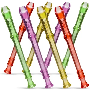 8 Pcs Mini Recorder Work Flute Instrument for School Band Plastic - Picture 1 of 11