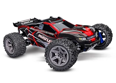Traxxas Rustler 1/10 4X4 Brushless RTR Truck (Red) [TRA67164-4-RED] - Image 1 of 4