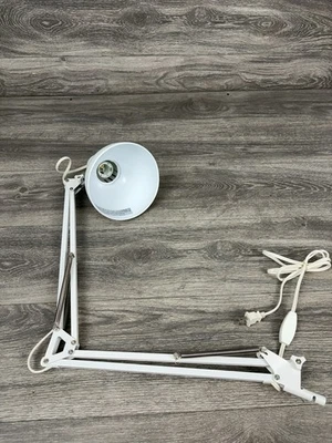 IKEA Tertial Desk Lamp White Clamping Swing Arm A1602F Adjustable Architect MCM - Image 1 of 4