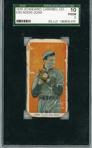 1910 E93 Standard Caramel Addie Joss SGC 1 Cleveland "Free Shipping" - Picture 1 of 2
