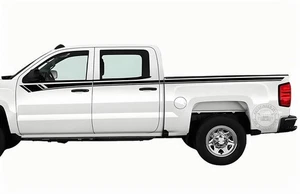 Calcomanía lateral a rayas con gráficos de línea de cintura de 2 piezas para Chevrolet Silverado 1500 - Imagen 1 de 10
