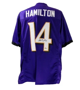 Von Kyle Hamilton signiertes lila Fußballtrikot Baltimore Ravens Beckett 171407 - Bild 1 von 5