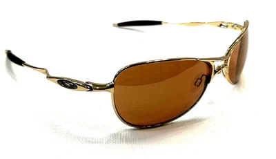 OAKLEY Crosshair Brown Chrome Bronze Polarized Aviator Sunglasses OO4060-04 RARE - Image 1 of 4