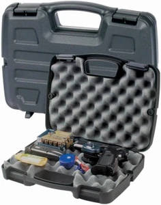 Pistol Handgun Gun Revolver Hard Case Bag Box Storage Lockable Foam Carry Small - Picture 1 of 3