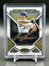2023 Topps Tier One Jose Canseco Gold Ink Auto Tier One Talent /25