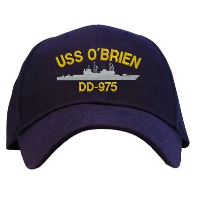 USS O'Brien DD-975 Embroidered Baseball Cap - Available in 3 Colors  Foto 1 de 2