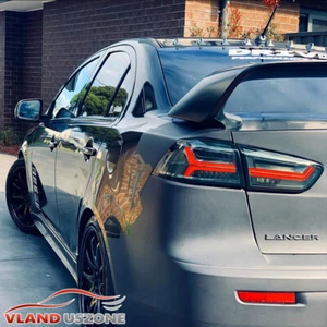 Luces traseras LED VLAND para Mitsubishi Lancer EVO 2008-2017 luces traseras ahumadas 2 piezas - Imagen 1 de 12