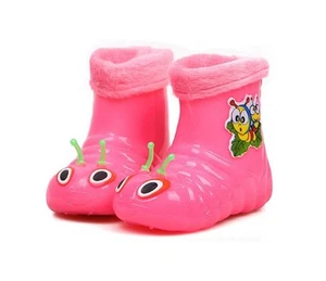 Little Kids Baby Girls Boys Lightweight Short Waterproof Rain Boots - Picture 1 of 15