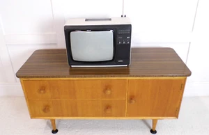 Vintage Retro Meredew Furniture Petite Sideboard TV Stand Storage Formica 1960s - Picture 1 of 22