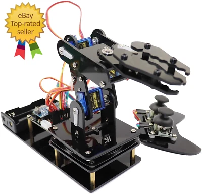 Robot Arm for Arduino, Smart Robot Building Kit That Can Memorize and Repeat Mov - Image 1 of 4