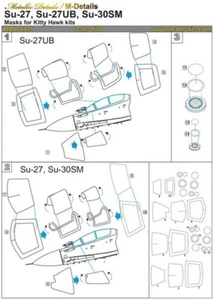 1/48 Metallic Details MDM4815 Su-27/Su-27UB/Su-30SM Masken Kitty Hawk Kit - Bild 1 von 1