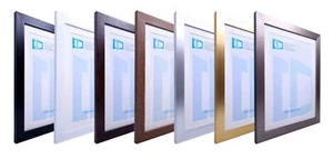 Marco de fotos de roble 28 mm 10x10" 10x11 10x12 10x13 10x14 10x15-36 vidrio de montaje - Imagen 1 de 36