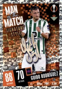 2023-24 Topps Match Attax UEFA Signature Style MOTM #431 Guido Rodríguez - Picture 1 of 2