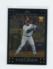 2007 TOPPS CHROME # 66 PRINCE FIELDER  ROOKIE CUP 