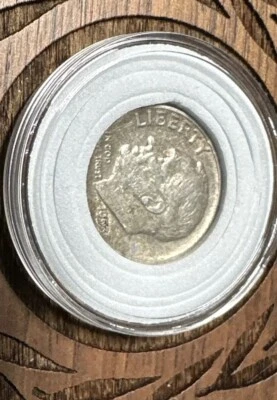 1953 Roosevelt dime DIE BREAK, DDO, SILVER - Image 1 of 4