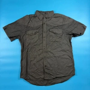 Camicia Harley Davidson uomo XL nera dettagli a righe tasche manica corta con bottoni - Foto 1 di 5