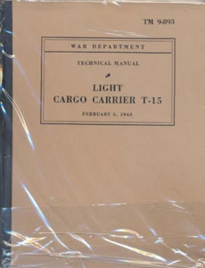 TM9-893 Operator Studebaker Weasel T-15 T-24 G154 maintenance book WW2 US Army - Picture 1 of 1