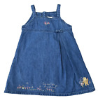 Disney Girls Dress 3T Denim Winnie the Pooh Piglet Embroidered Blue Jumper