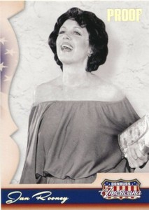 2007 DONRUSS AMERICANA GOLD HOLOFOIL PROOF CARD JAN ROONEY #64 #076/100