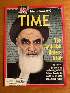 Time Magazine, February 27, 1989, "The Ayatullah Orders A Hit."    - Bild 1 von 2
