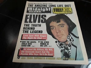 Elvis Presley Midnight Globe Vintage Newspaper 1977 Graceland The King Music - Picture 1 of 9