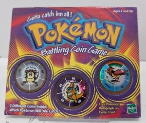 Pokemon Battling Coin Game 1999 Hasbro Raticate Spearow and Dragonite Coins - Picture 1 of 3