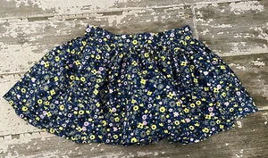 JOHNNIE B Mini Boden Azul Marino Liberty Floral Estampado Flor Tirar en Falda Forrada L - Imagen 1 de 4