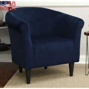 Microfiber Bucket Accent Chair Padded Seat Easy Assembly Home Office Living Room - Picture 1 of 8