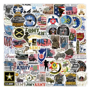 ⭐ 100 x America USA Military US Troops Army Style Stickerbomb Aufkleber Sticker - Picture 1 of 6