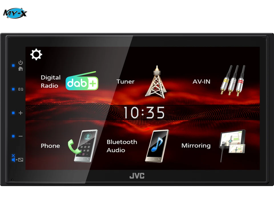 JVC KW-M180DBT -Autoradio Monitor 6,8" WVGA DAB+ Ricevitore AV Android Mirroring - Immagine 1 di 1